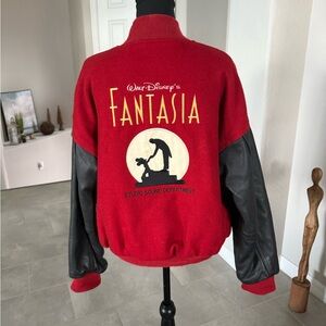 Disney’s Fantasia Red and Black Varsity Jacket